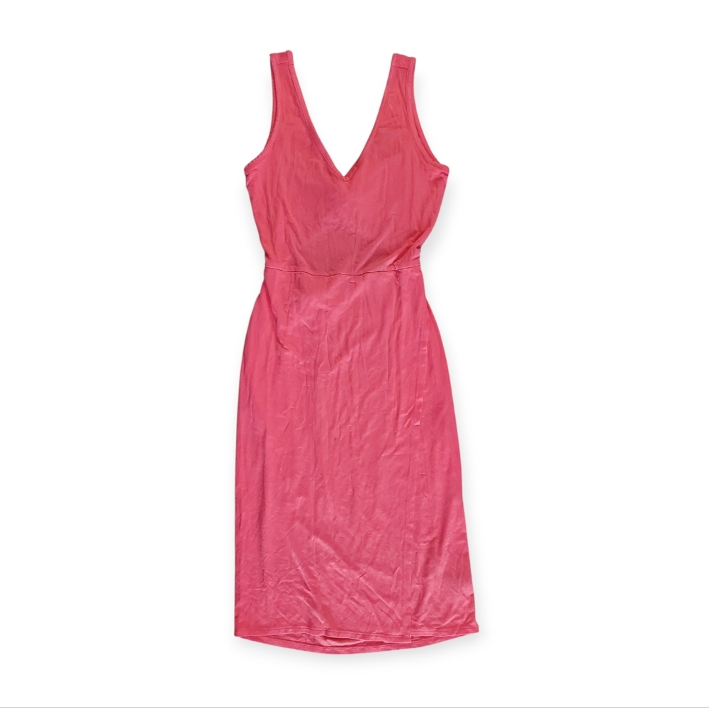 BCBG Women's Coral Sleeveless Wrap Dress